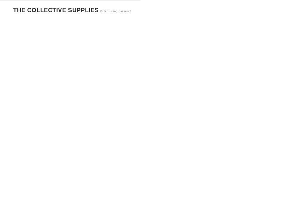 thecollectivesupplies.com shopify website screenshot