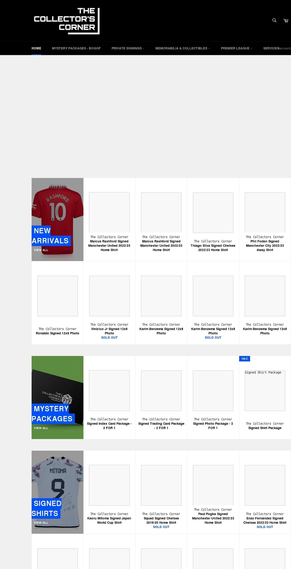 thecollectorscorner.co.uk shopify website screenshot