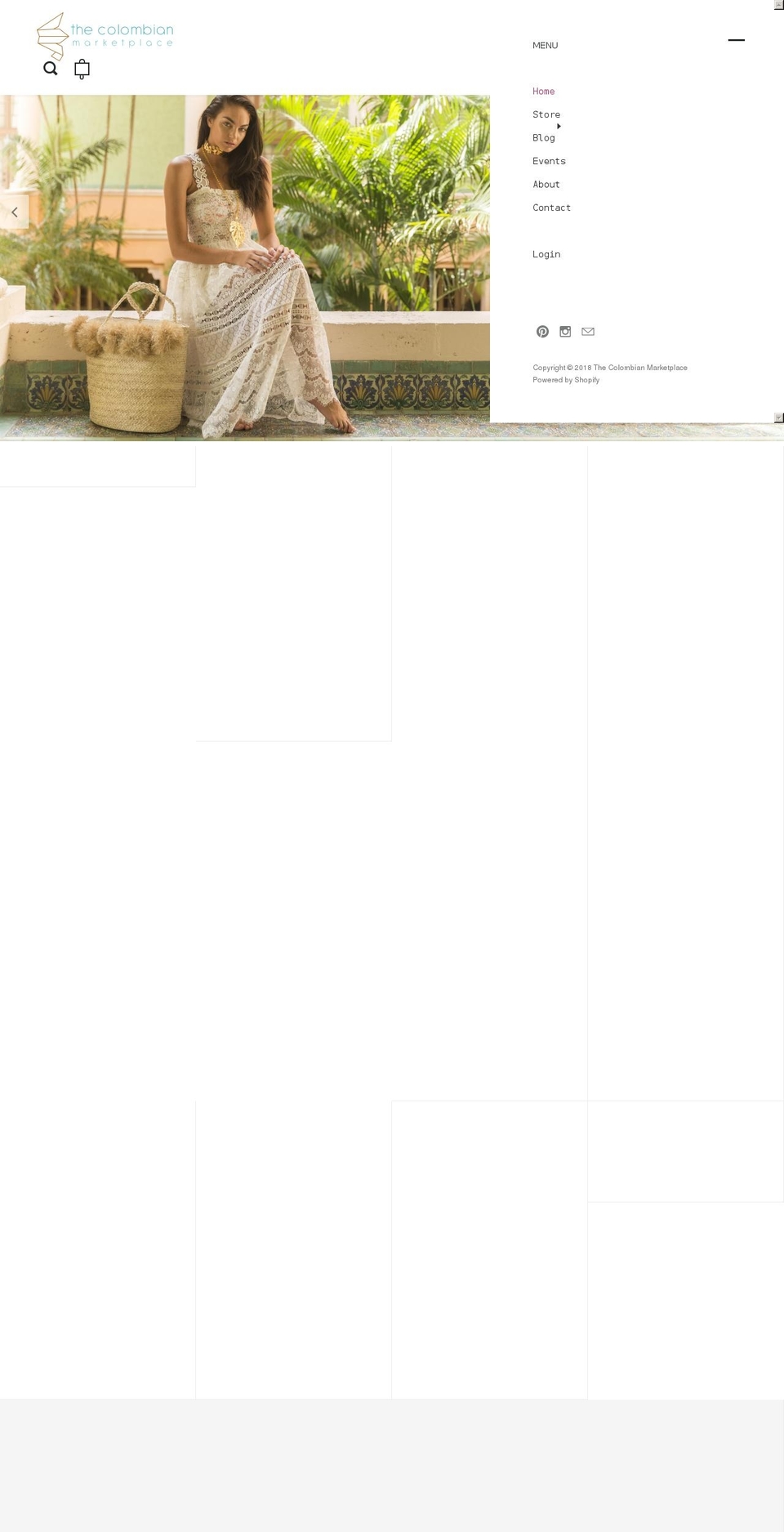 thecolombianmarketplace.com — Shopify storefront screenshot