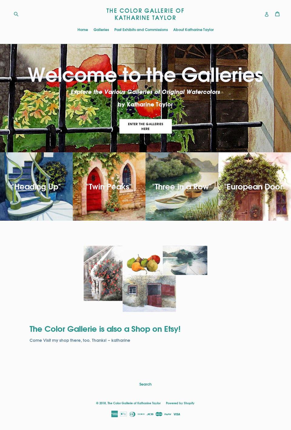thecolorgallerie.com shopify website screenshot