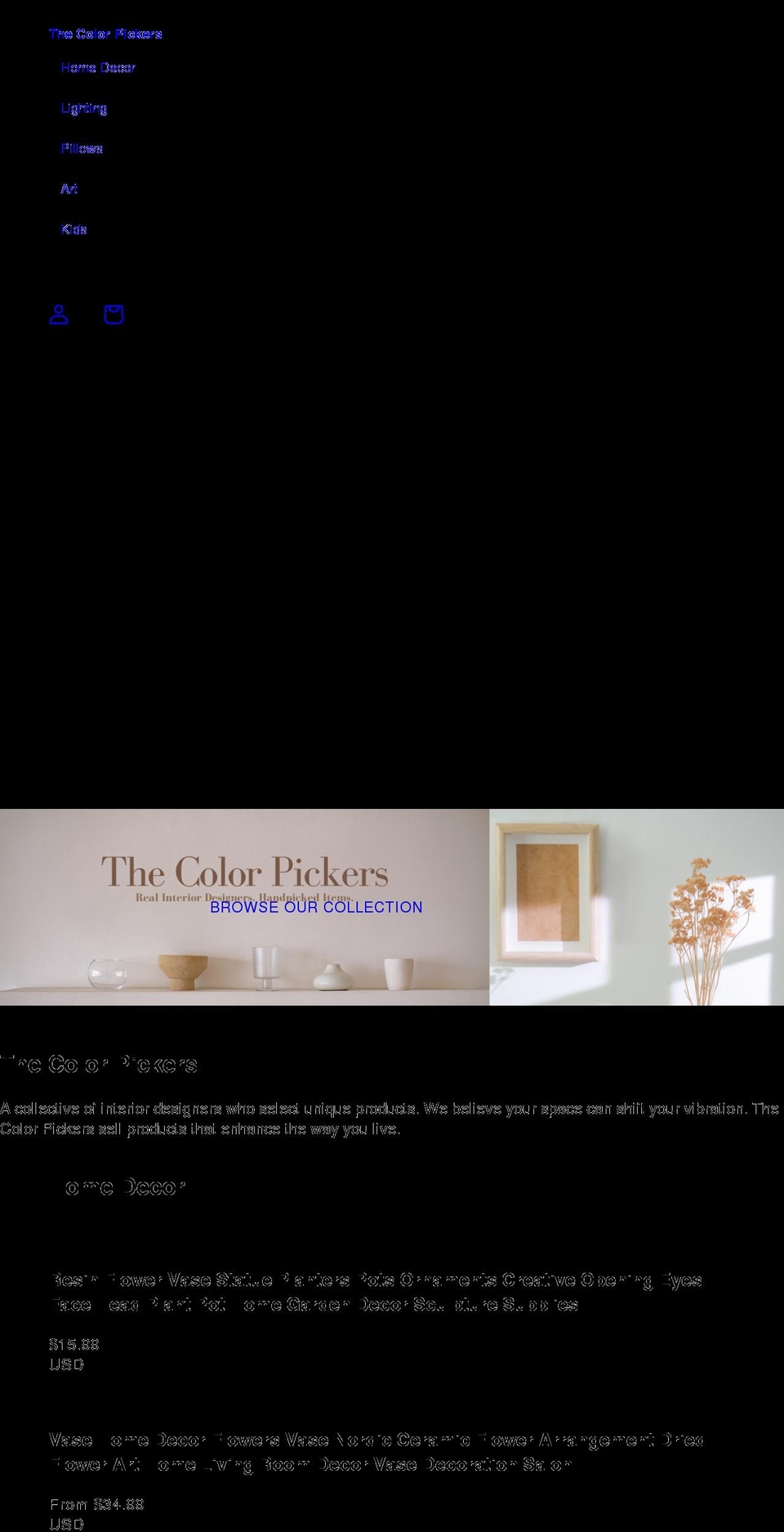 thecolorpickers.com shopify website screenshot
