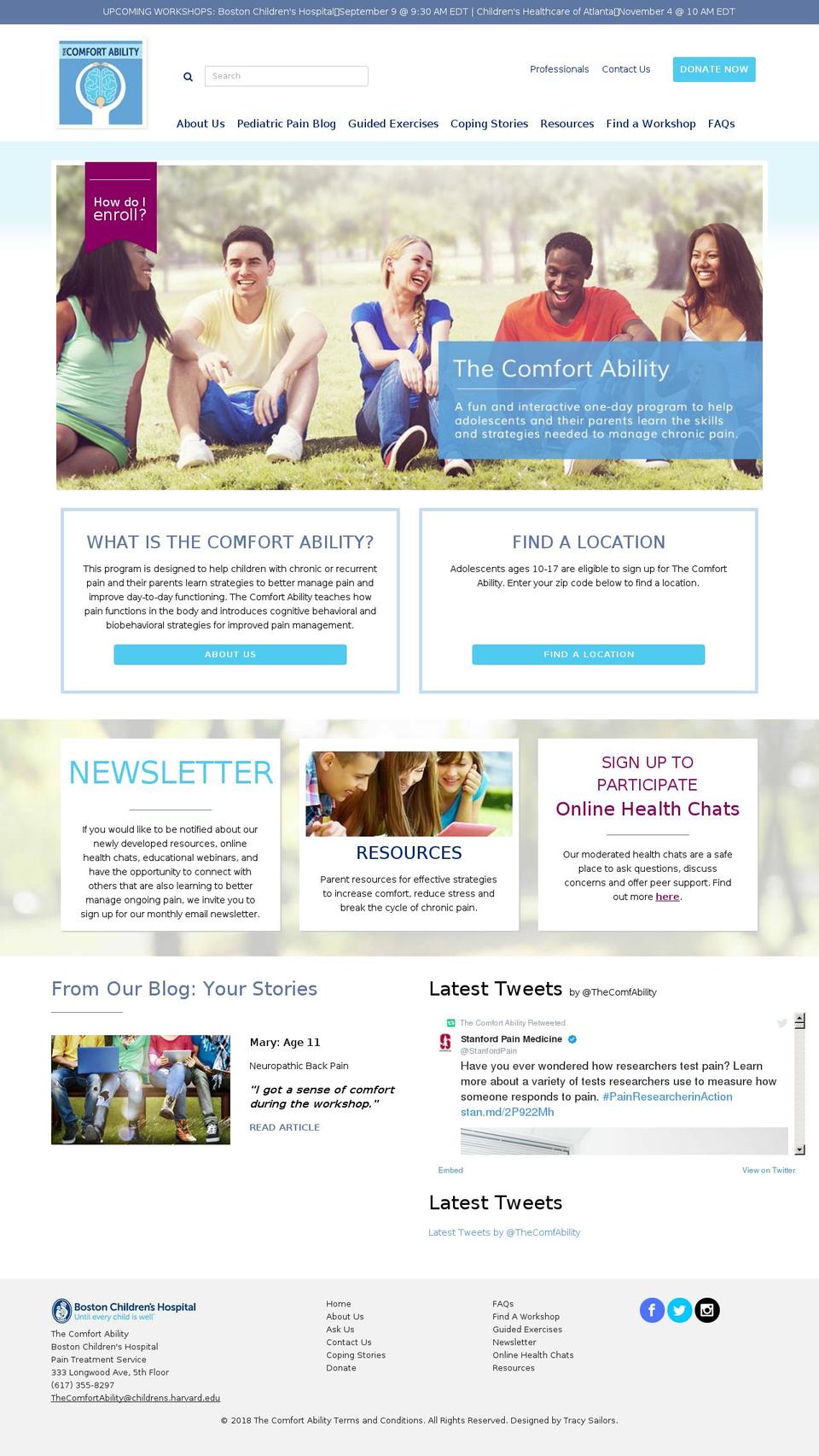 thecomfortability.com — Shopify storefront screenshot