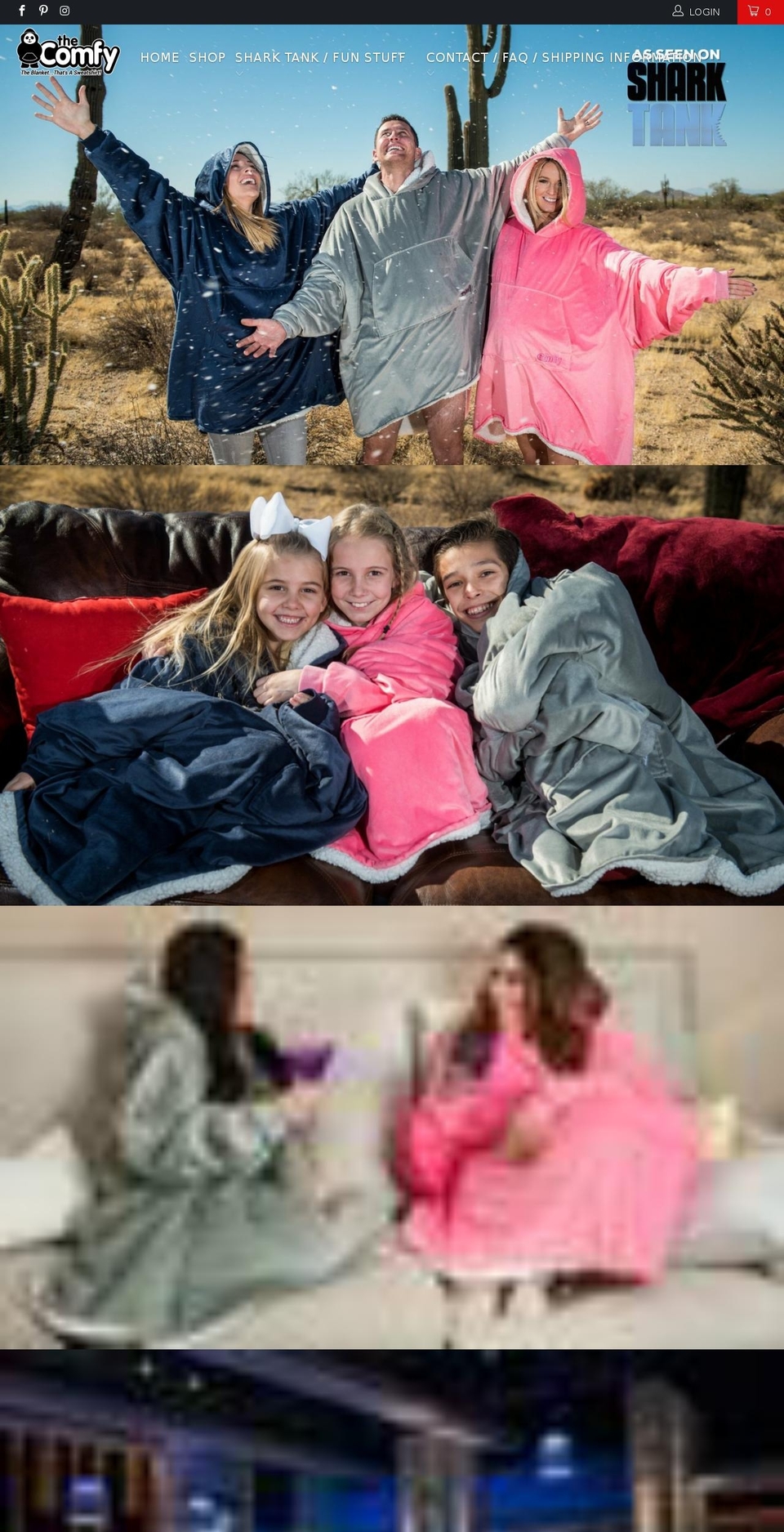 thecomfy.com shopify website screenshot