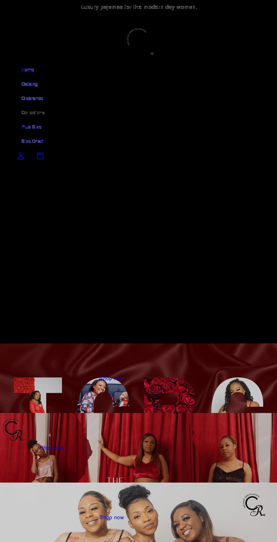 thecomfyroseco.com shopify website screenshot