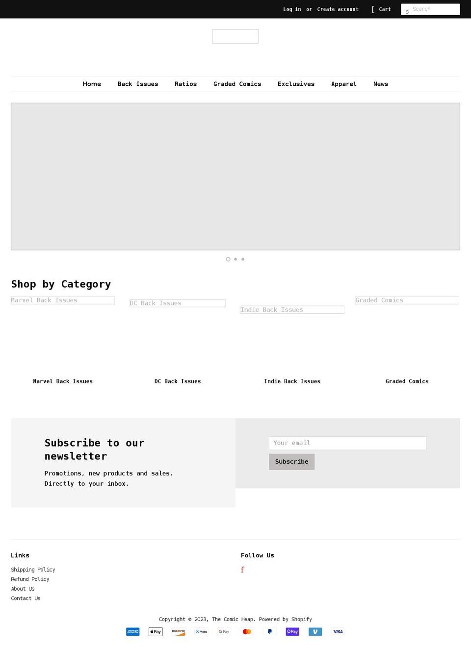 thecomicheap.com shopify website screenshot