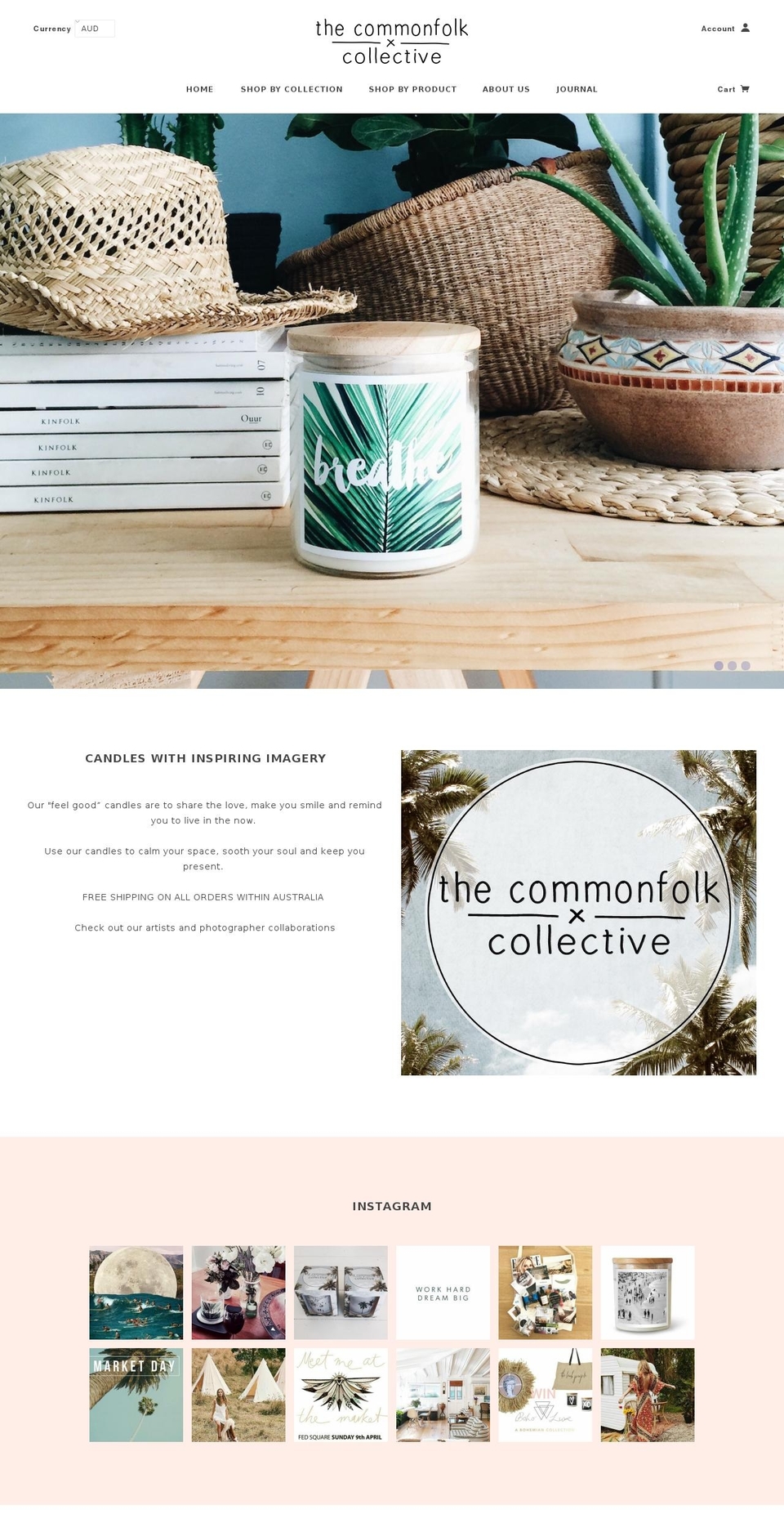 thecommonfolkcollective.com shopify website screenshot