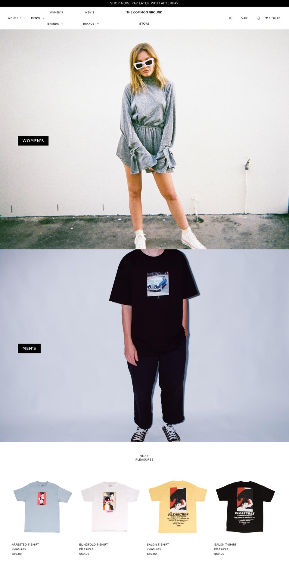 thecommongroundstore.com — Shopify storefront screenshot