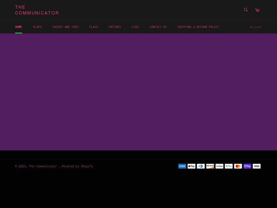 thecommunicator.co shopify website screenshot