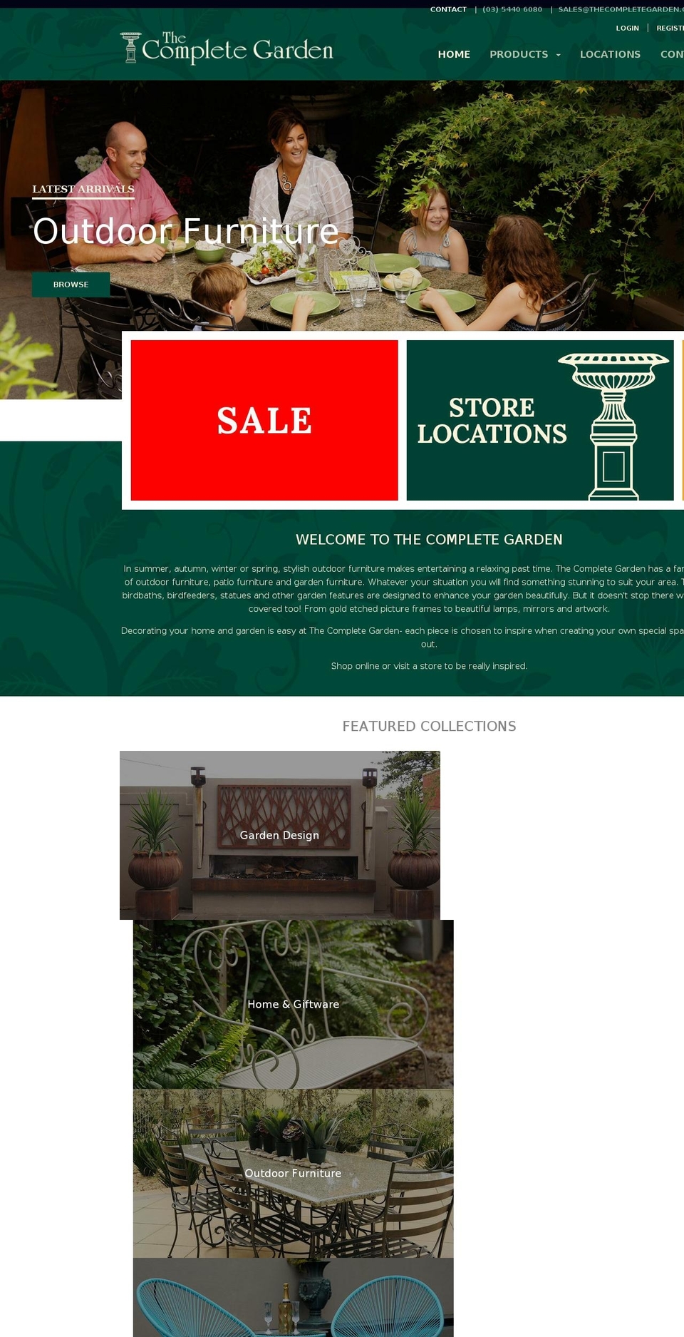 Focal Shopify theme site example thecompletegarden.com.au