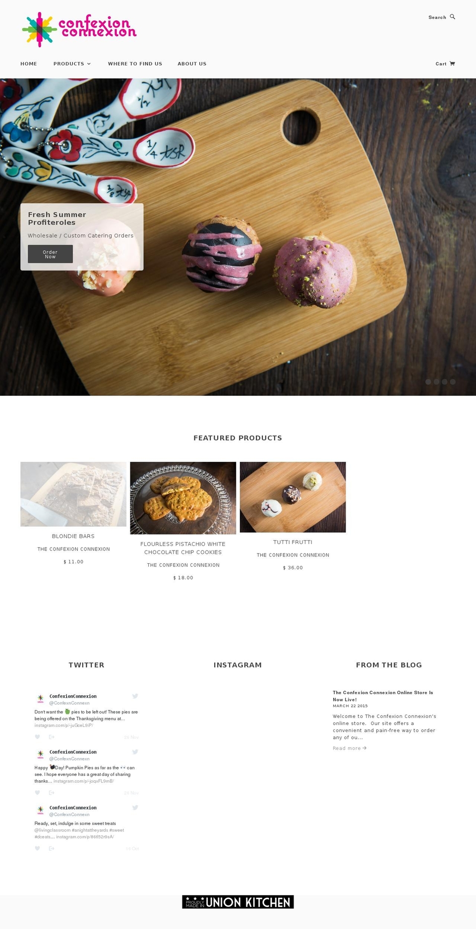 theconfexionconnexion.com shopify website screenshot