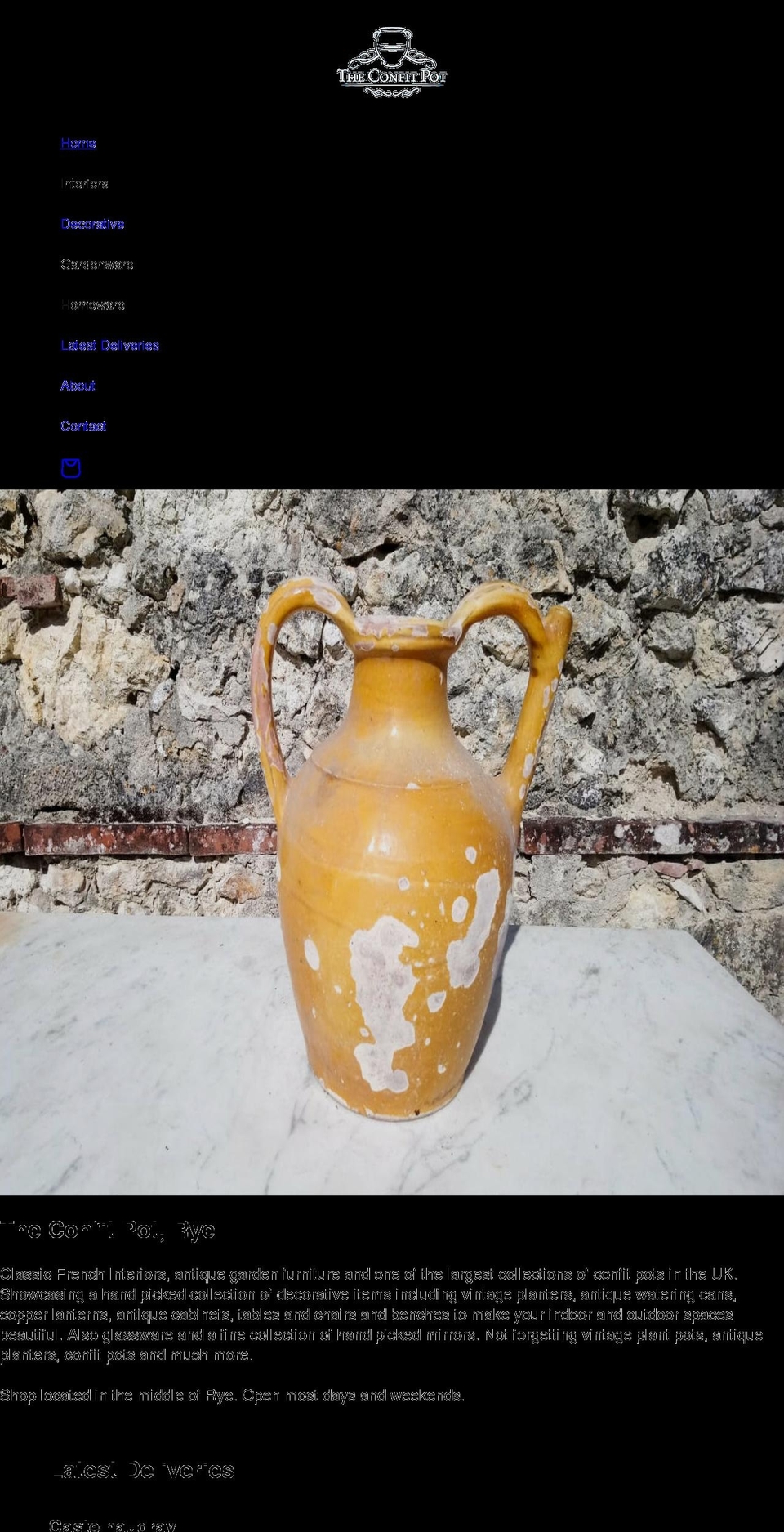 theconfitpot.com shopify website screenshot