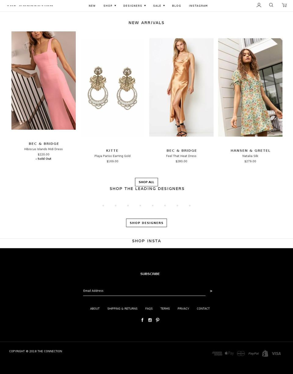 theconnection.co shopify website screenshot