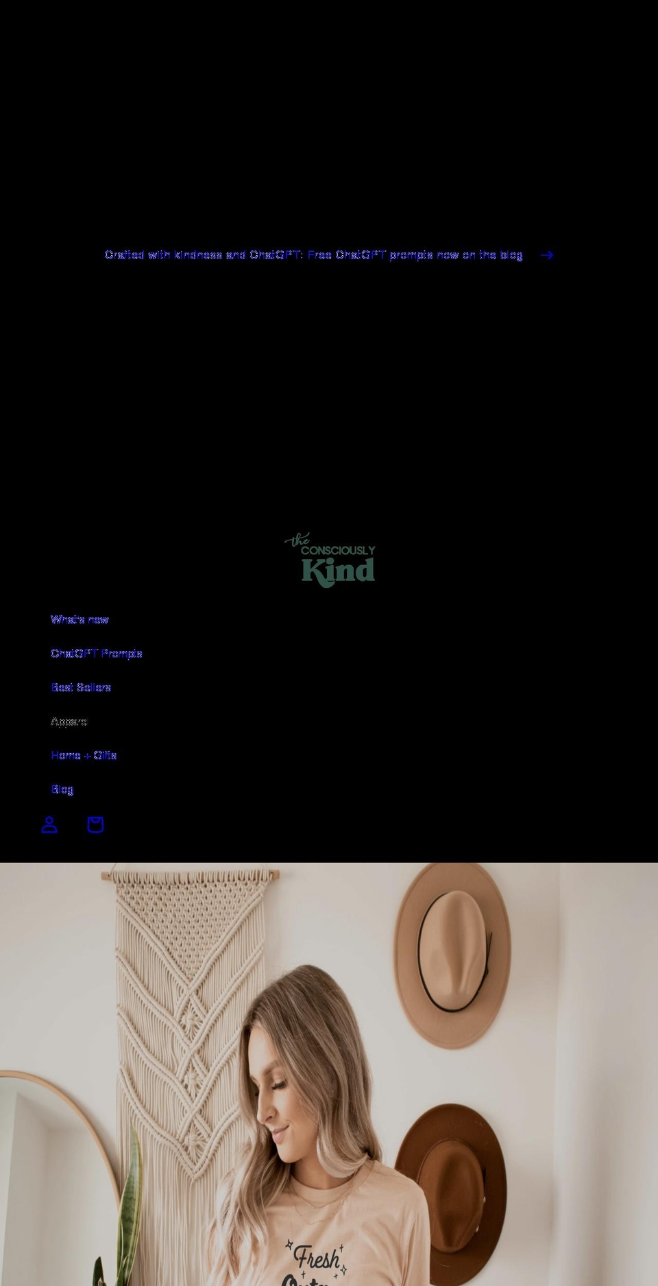 theconsciouslykind.com shopify website screenshot