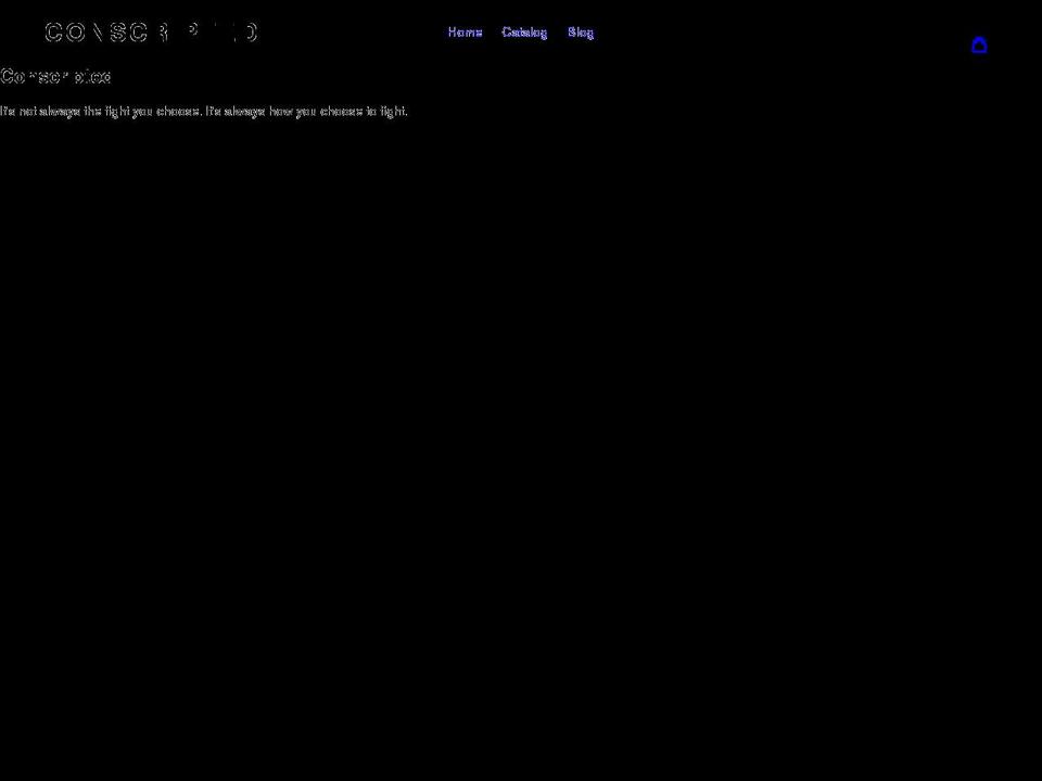 theconscripted.com shopify website screenshot
