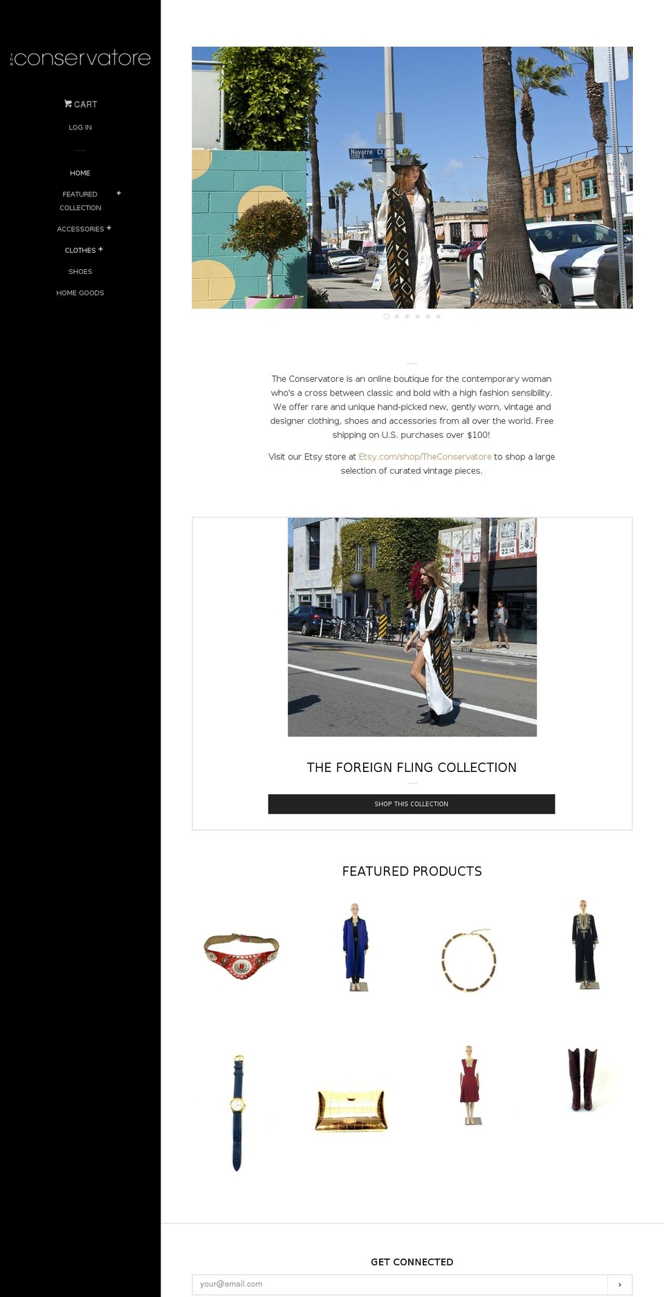 theconservatore.com shopify website screenshot