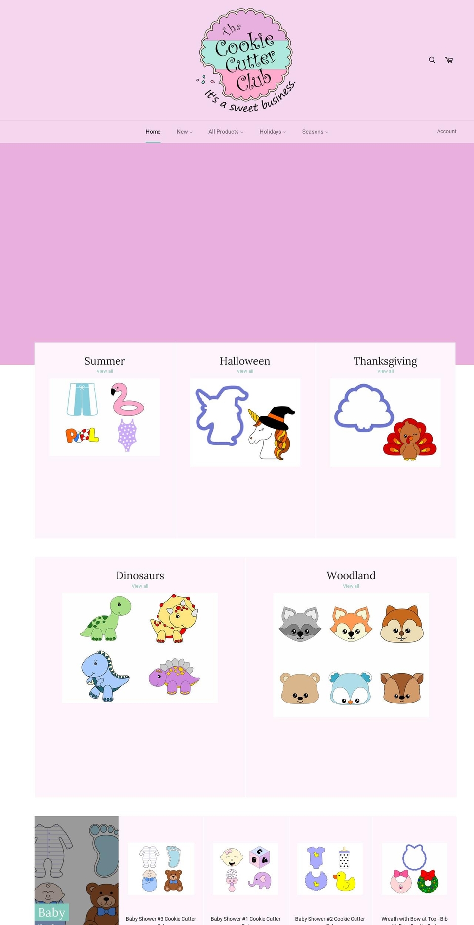 thecookiecutterclub.com shopify website screenshot