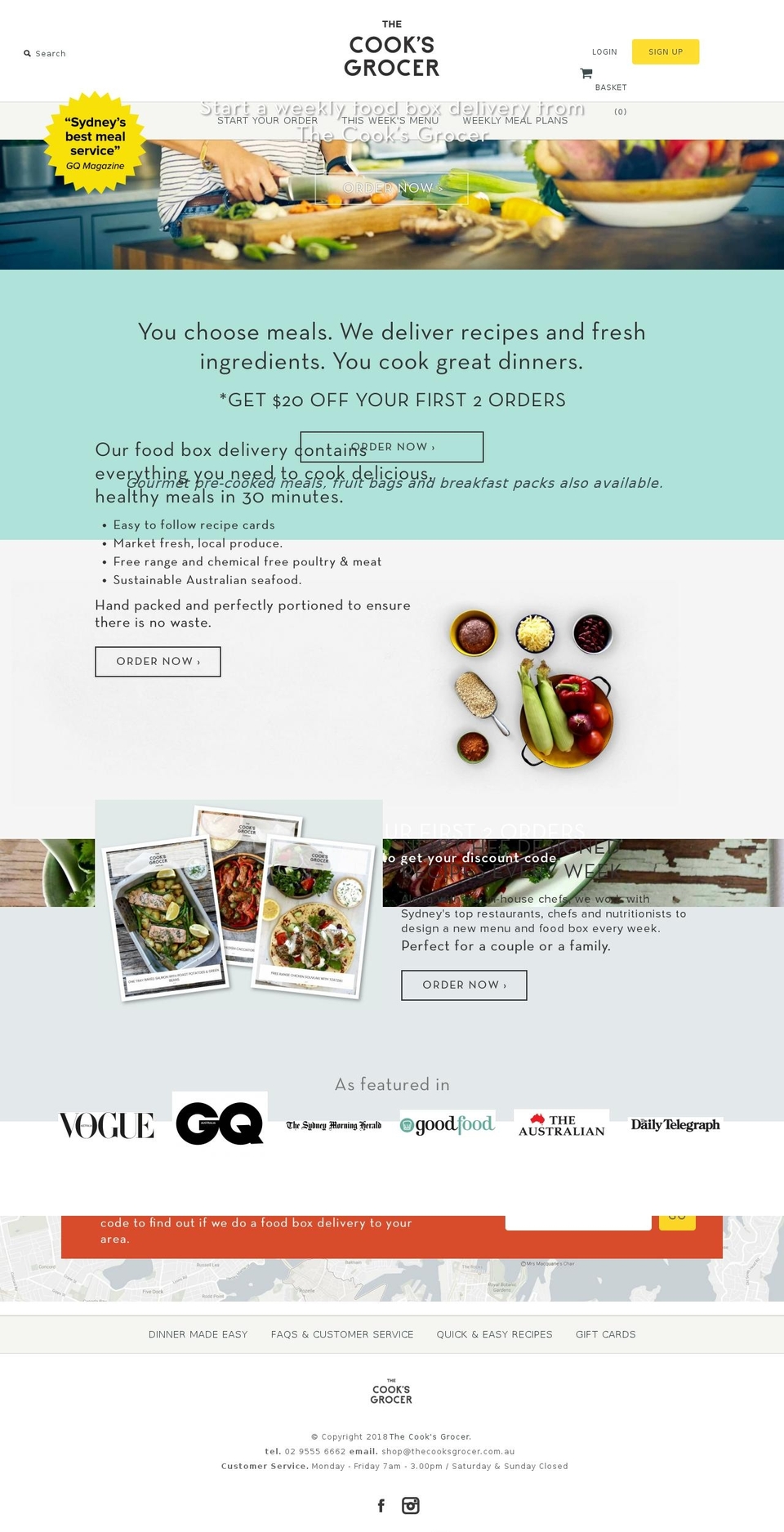 thecooksgrocer.com.au shopify website screenshot