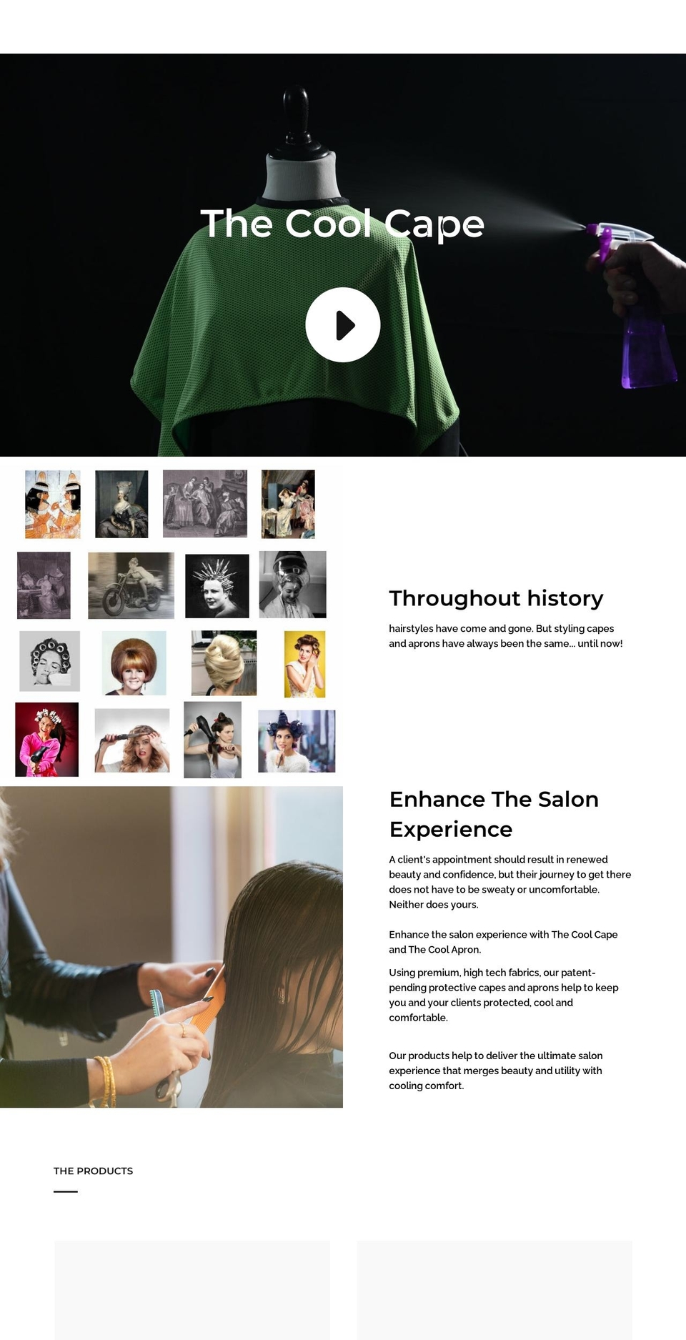 thecoolcape.com shopify website screenshot