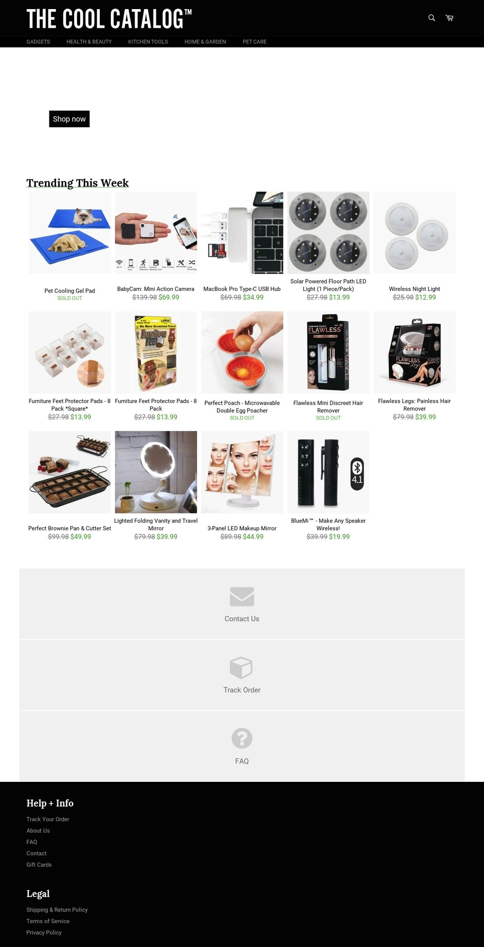 thecoolcatalog.com shopify website screenshot