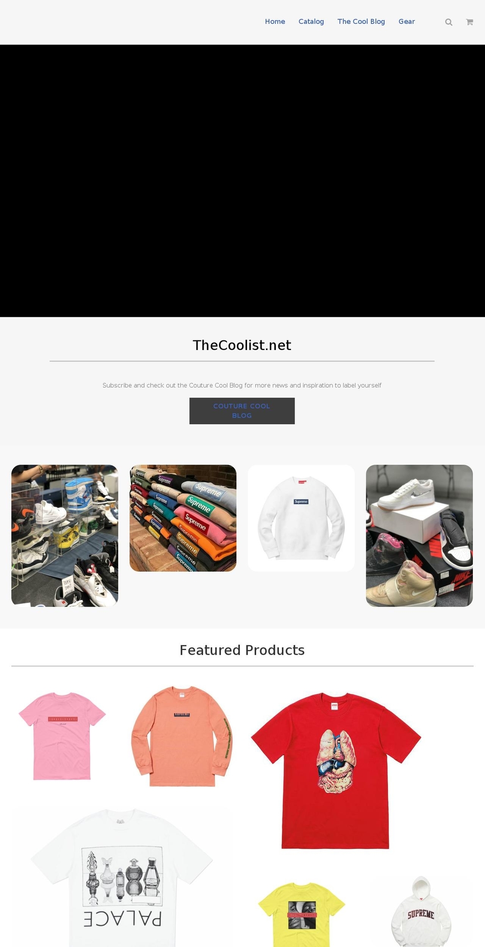 thecooldept.com — Shopify storefront screenshot
