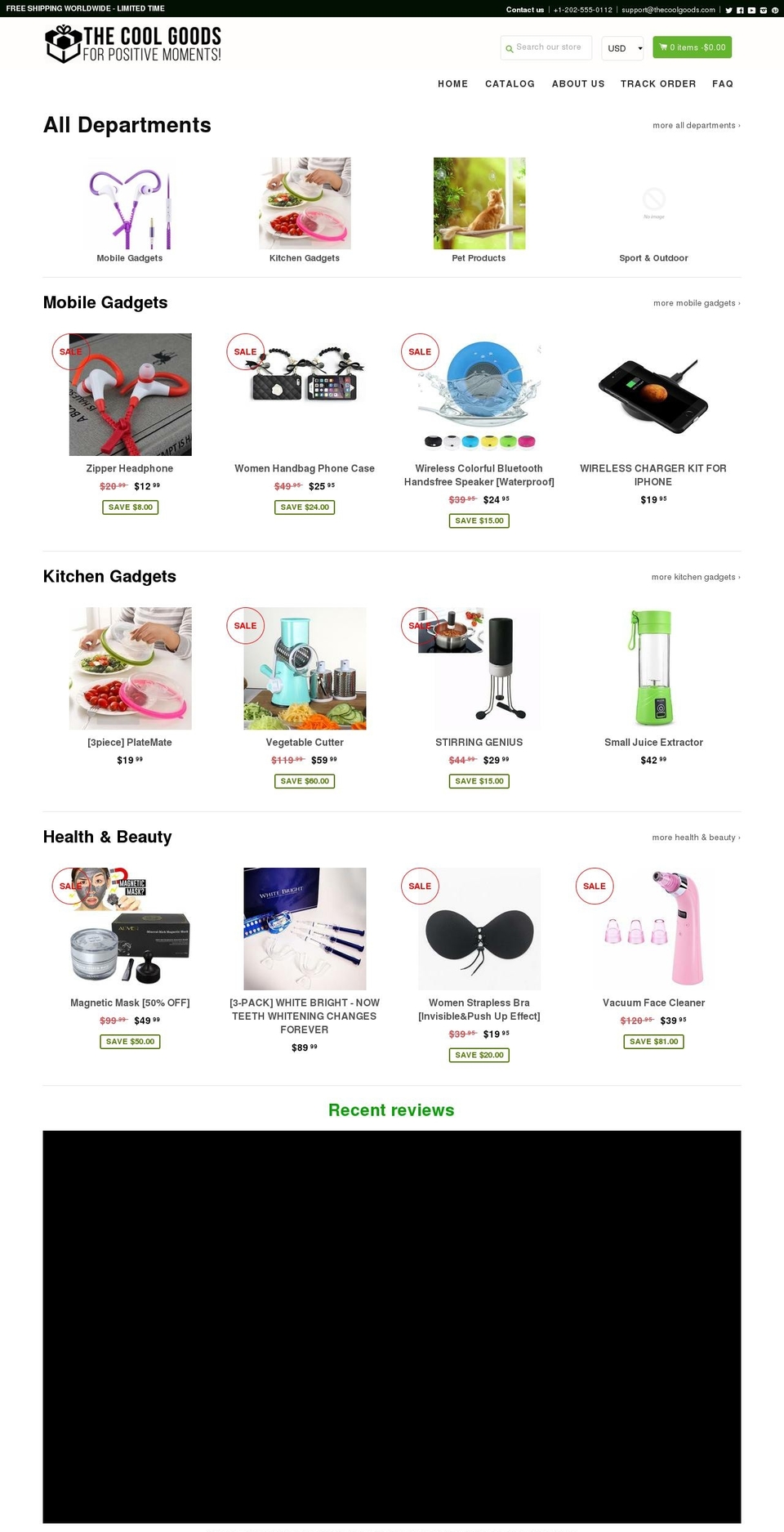 thecoolgoods.com — Shopify storefront screenshot