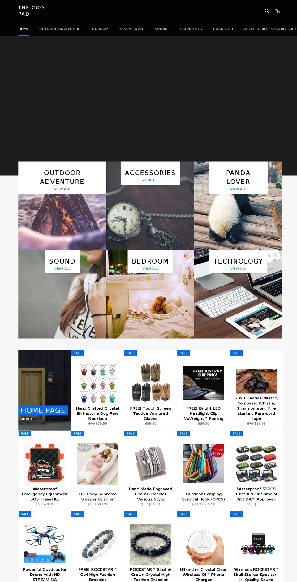 thecoolpad.com — Shopify storefront screenshot
