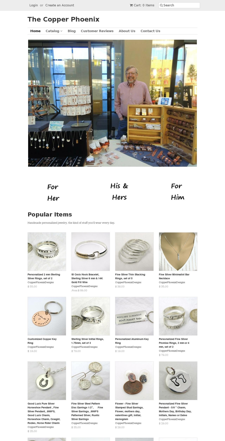 thecopperphoenix.com shopify website screenshot