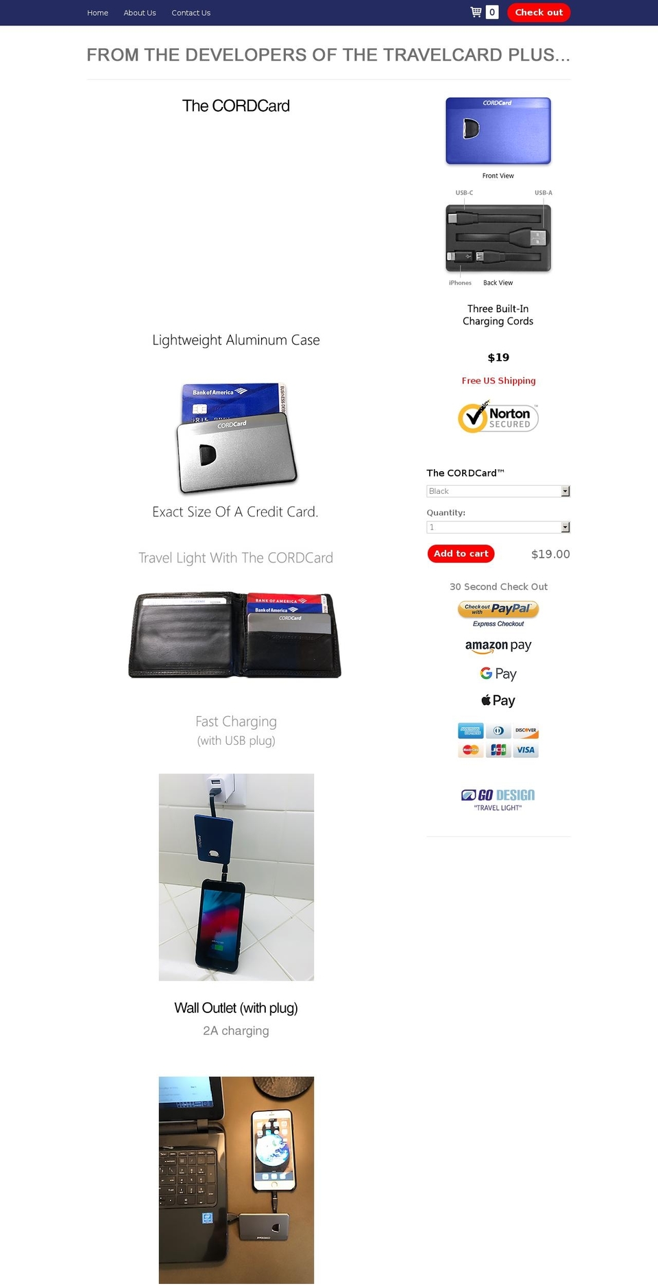 thecordcard.com shopify website screenshot