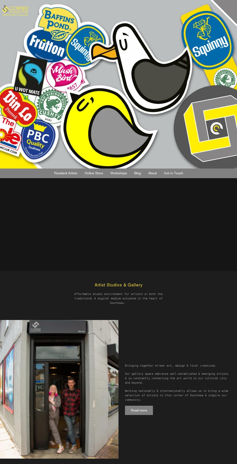 thecornercollective.com shopify website screenshot