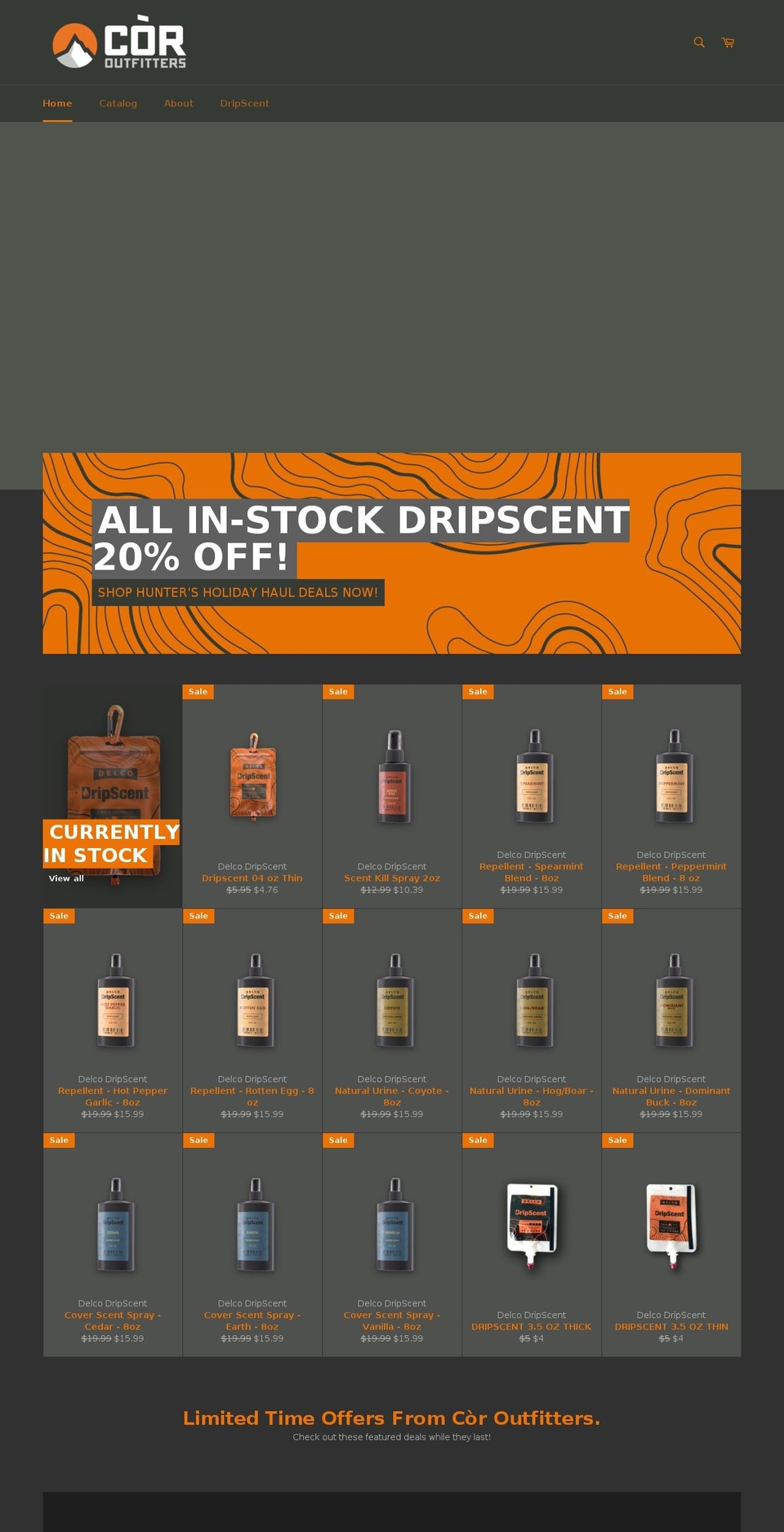 thecoroutfitters.com — Shopify storefront screenshot