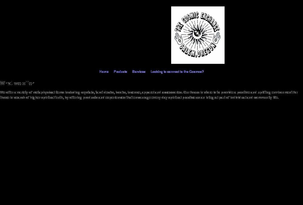 thecosmicexchange.com shopify website screenshot