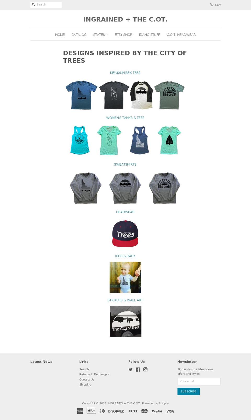 thecotboise.com shopify website screenshot