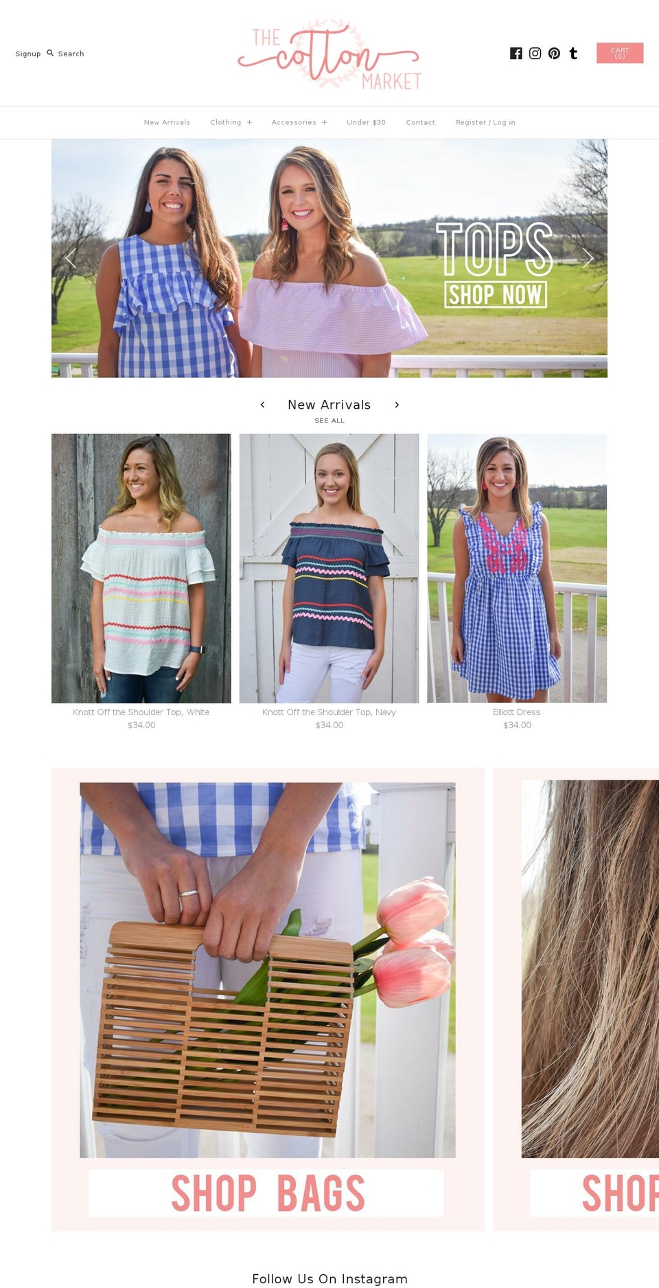 thecottonmarket.com shopify website screenshot