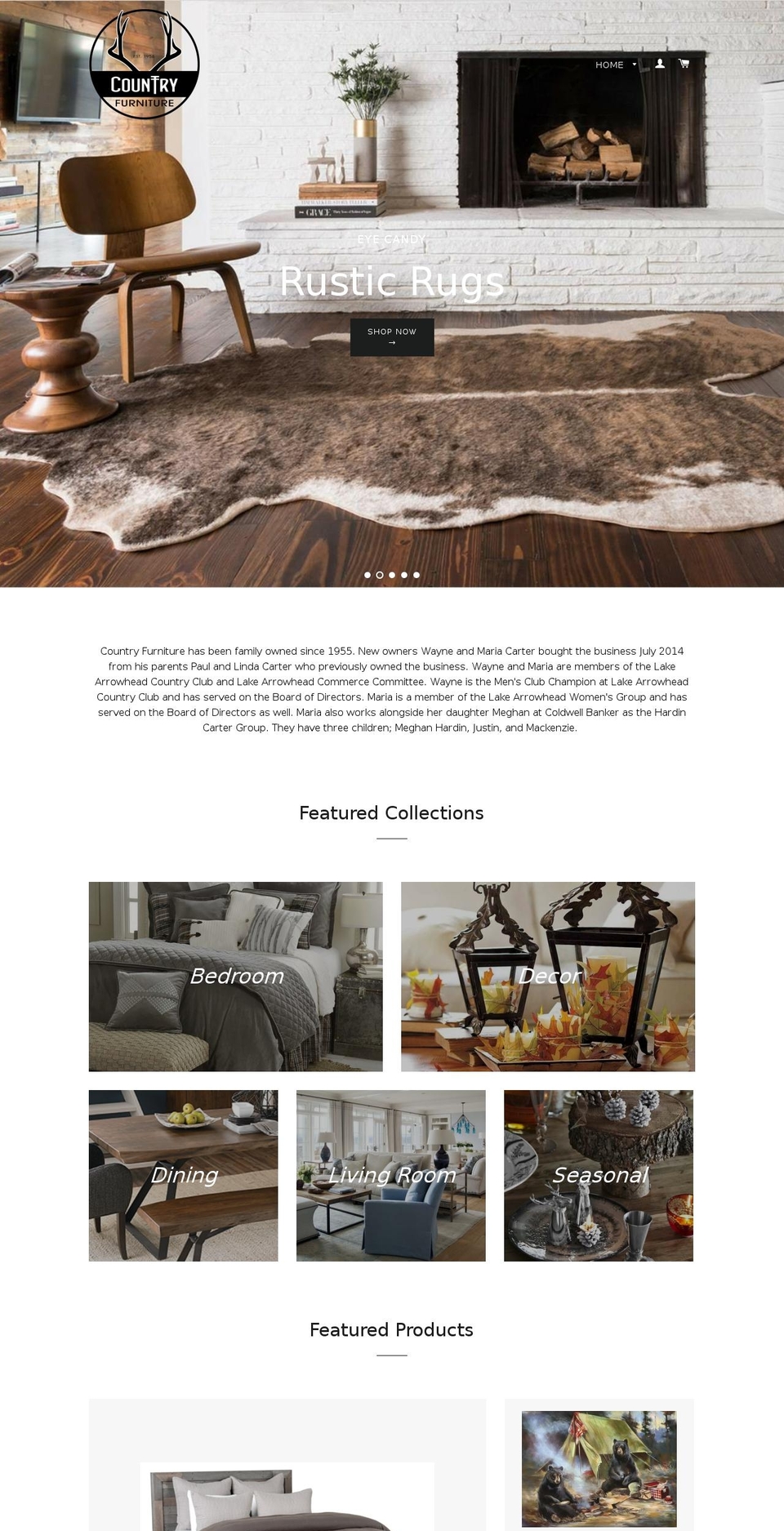 thecountryfurniture.com shopify website screenshot