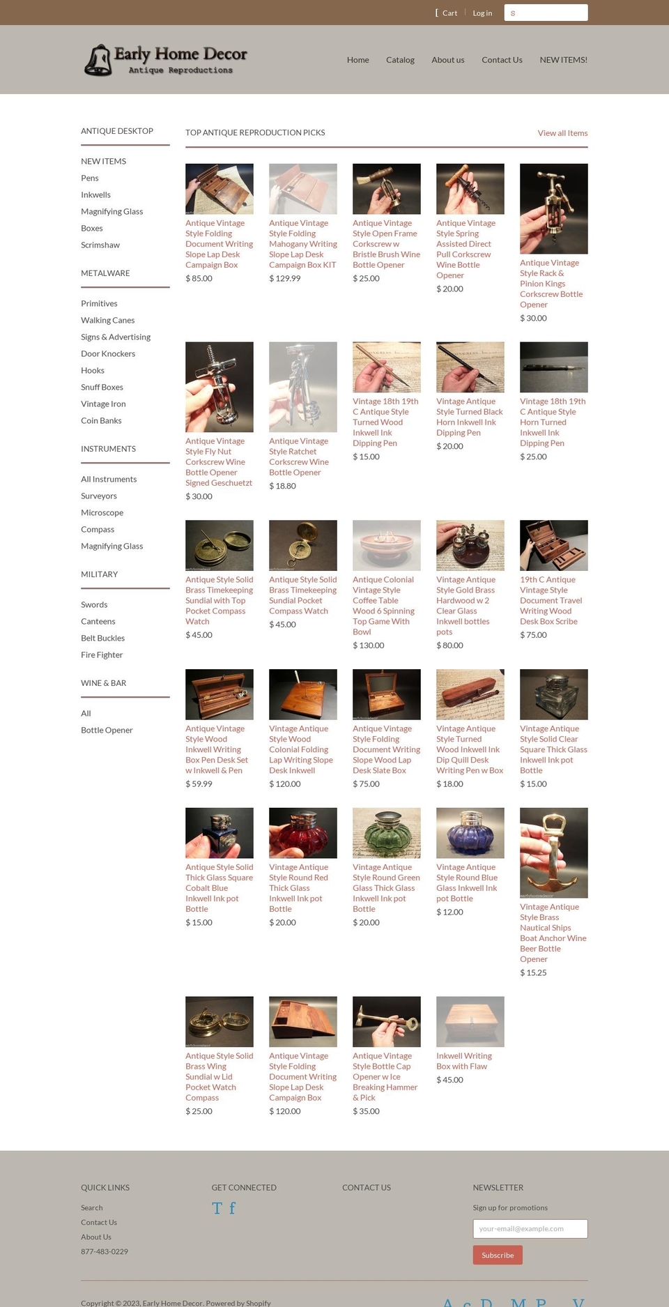 thecountrytin.com — Shopify storefront screenshot