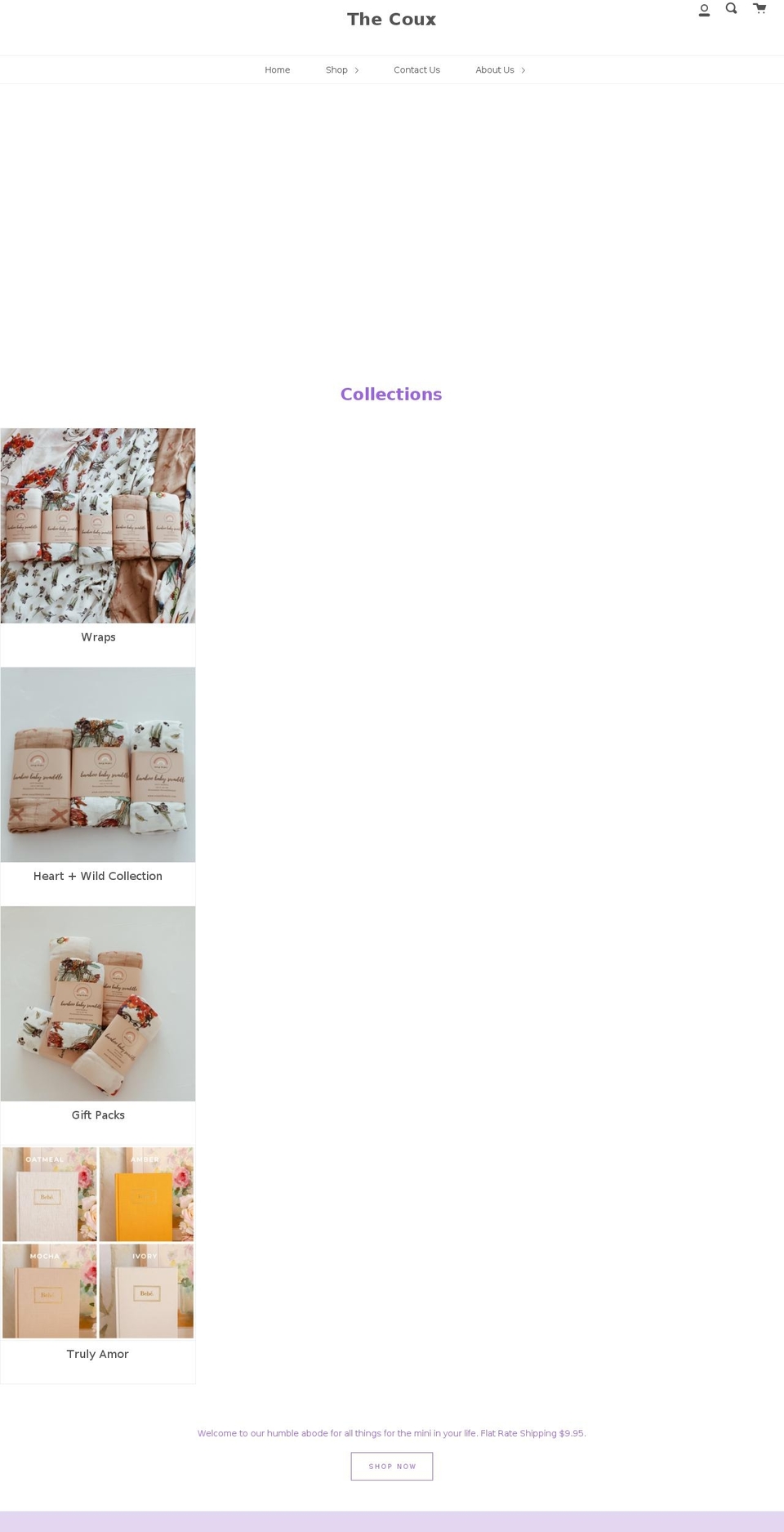 thecoux.com shopify website screenshot