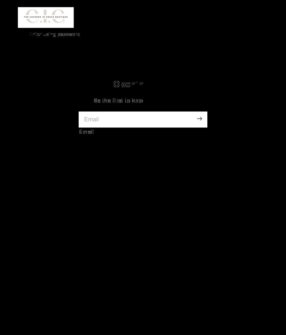 thecoveredingraceboutique.com shopify website screenshot