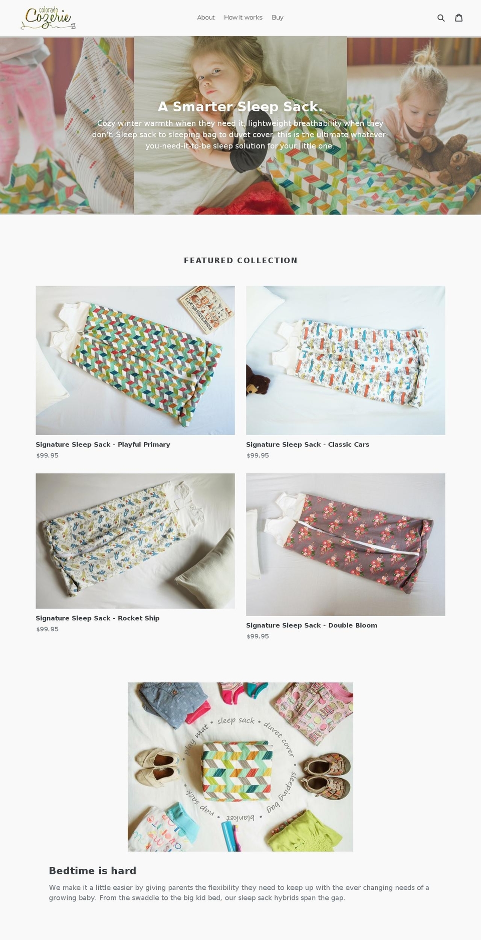 thecozerie.com — Shopify storefront screenshot
