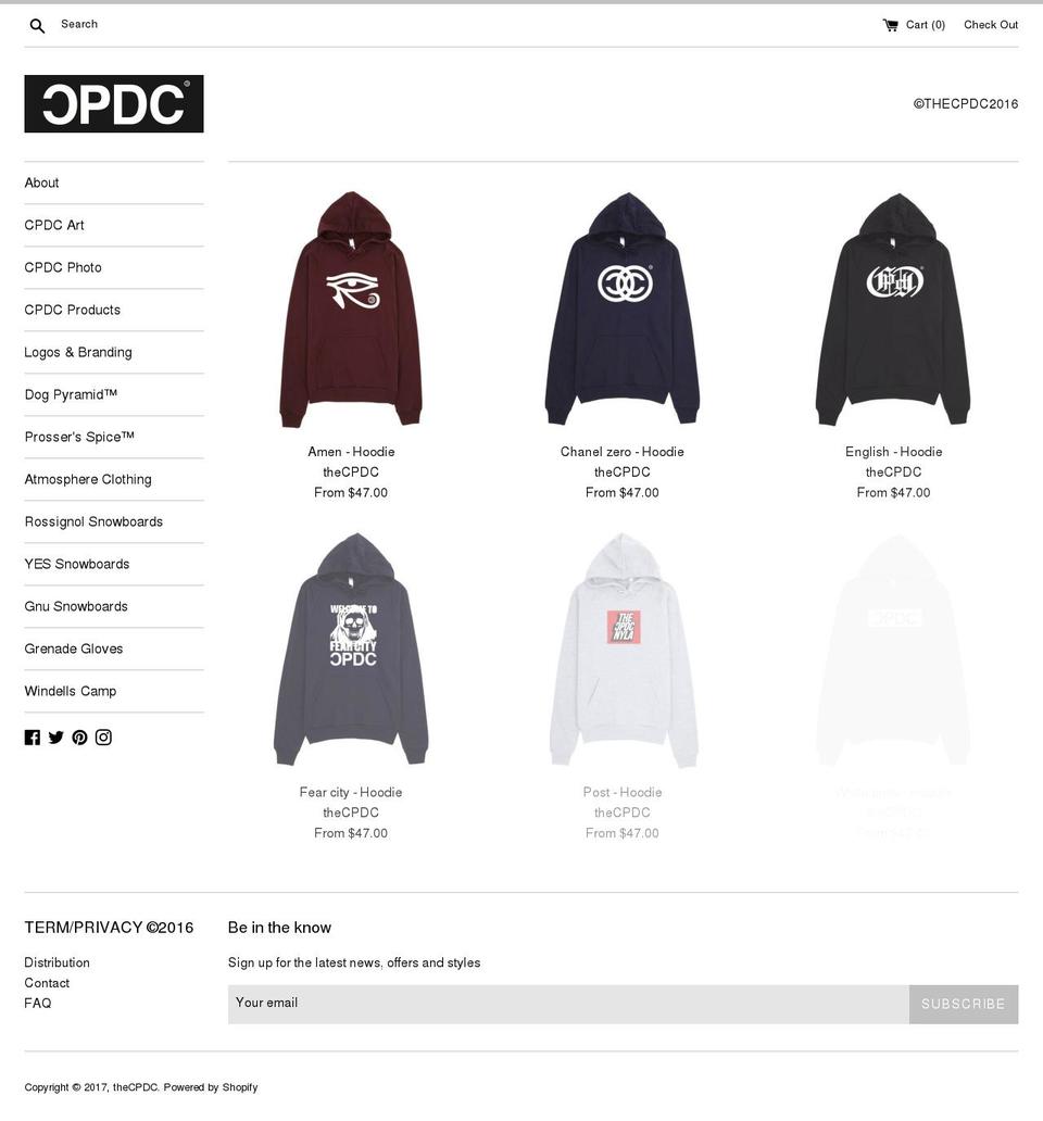 thecpdc.com shopify website screenshot