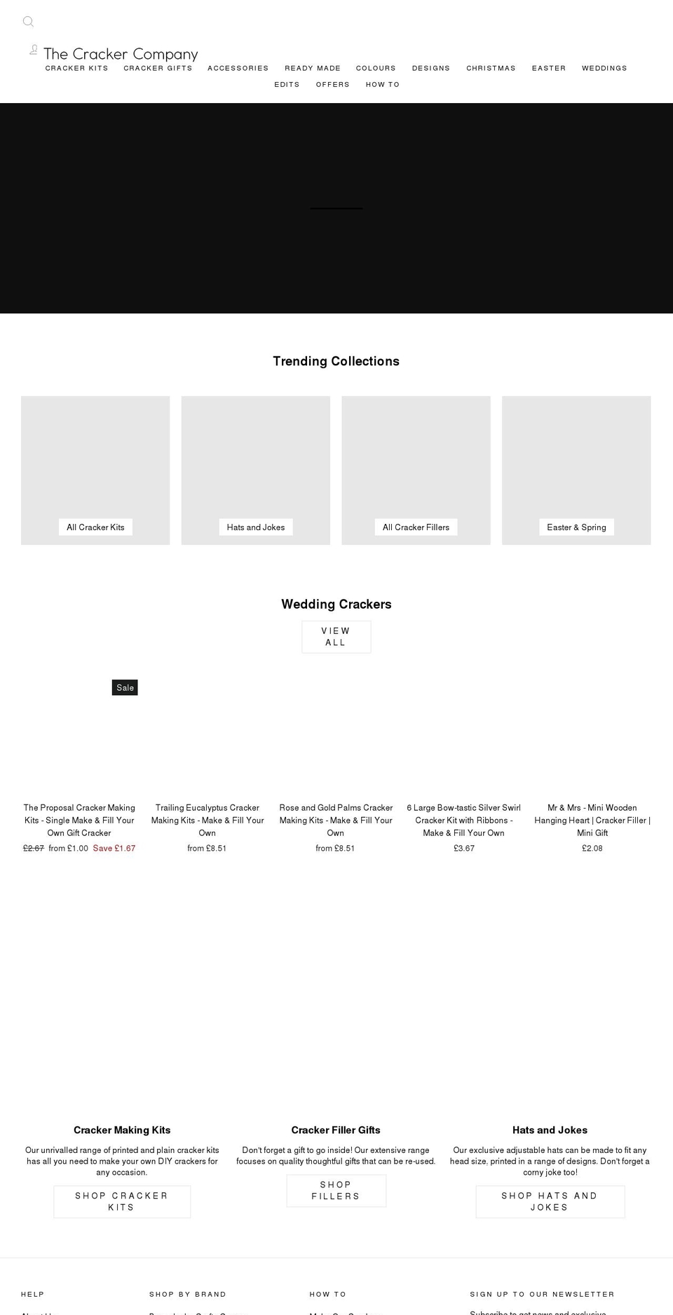 thecrackercompany.co.uk shopify website screenshot