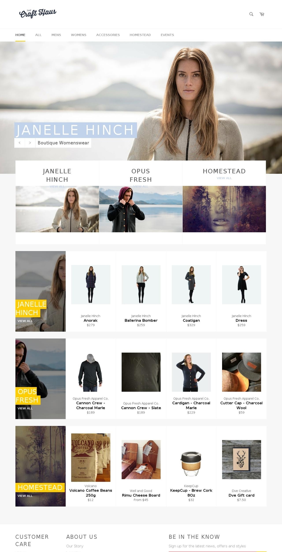 thecrafthaus.com — Shopify storefront screenshot