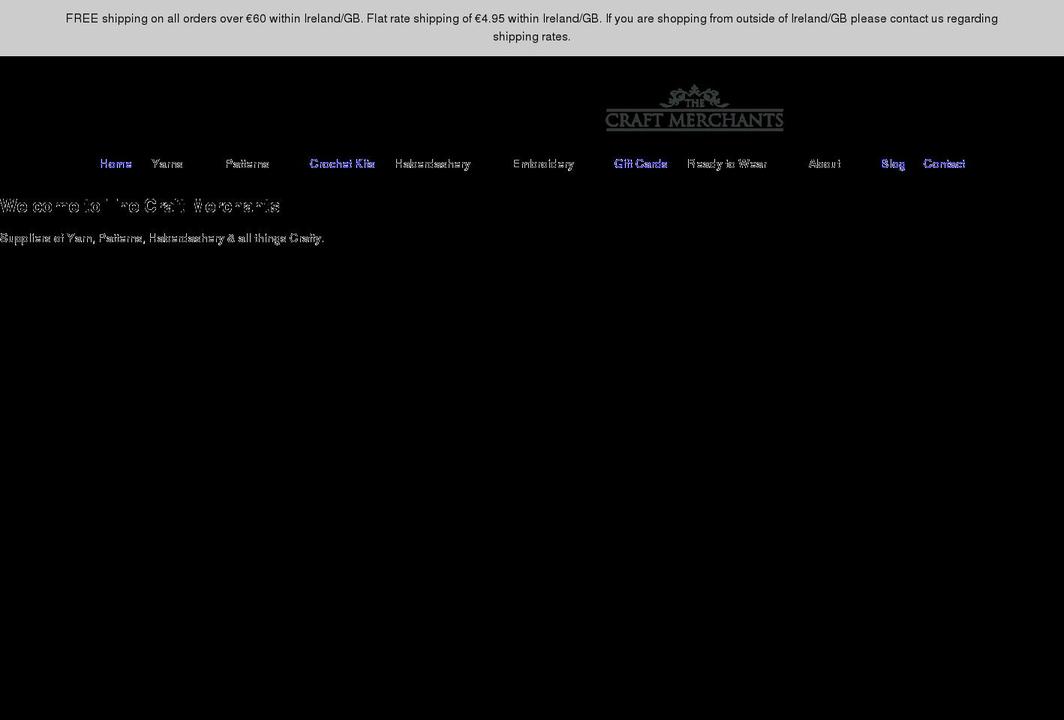 thecraftmerchants.com shopify website screenshot