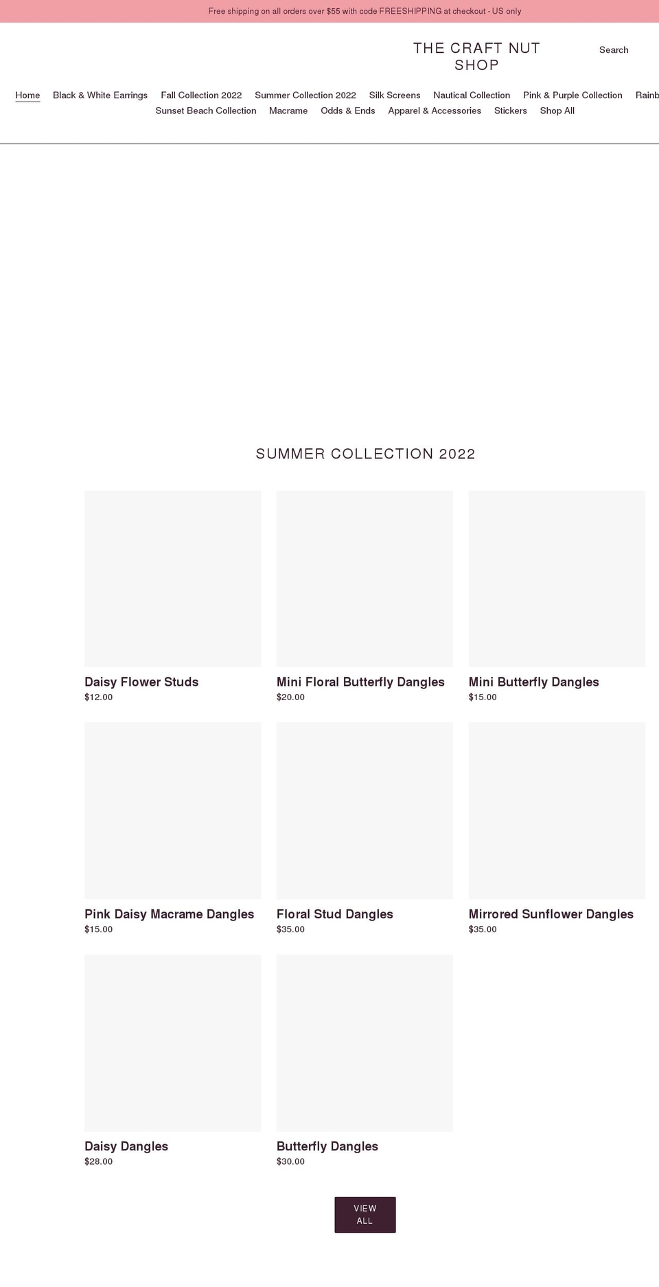 thecraftnutshop.com shopify website screenshot