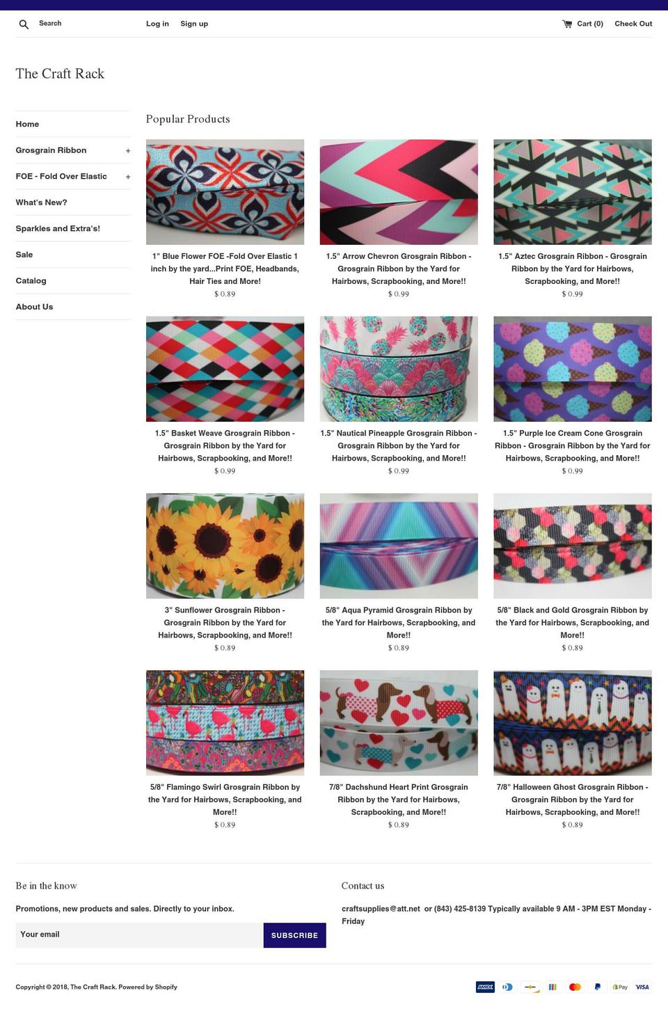 thecraftrack.com — Shopify storefront screenshot