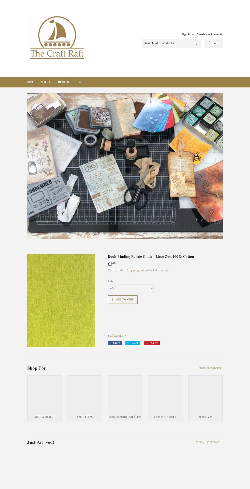 thecraftraft.co.uk shopify website screenshot