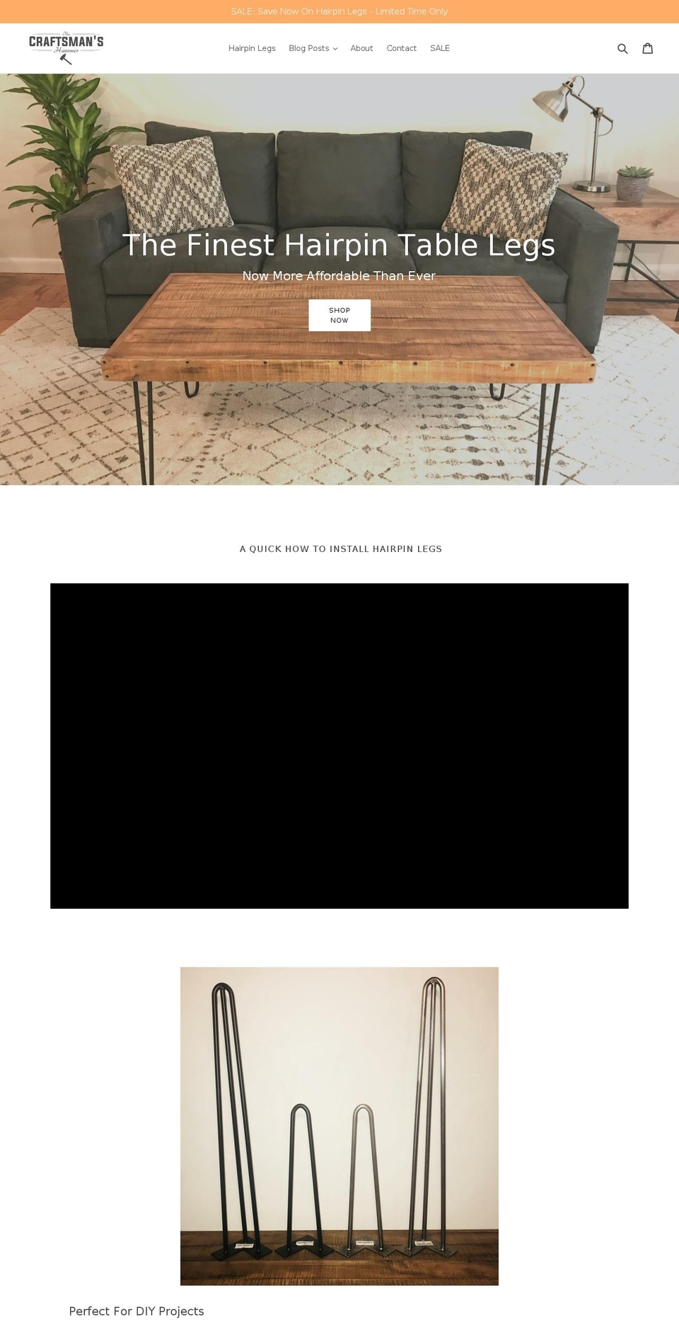 thecraftsmanshammer.com — Shopify storefront screenshot