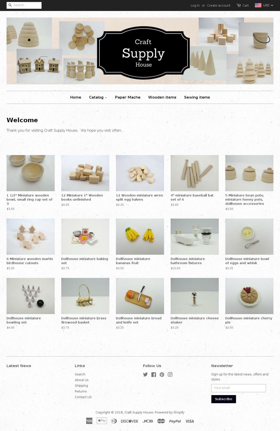 thecraftsupplyhouse.com — Shopify storefront screenshot