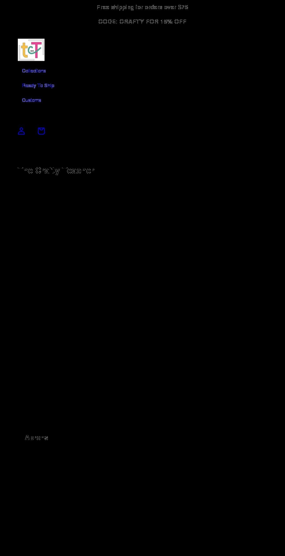 thecraftyteacherllc.com shopify website screenshot