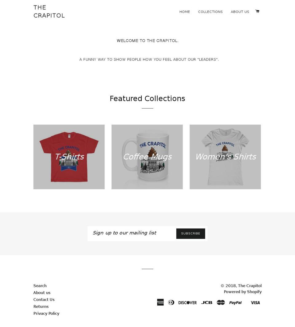 thecrapitol.com — Shopify storefront screenshot