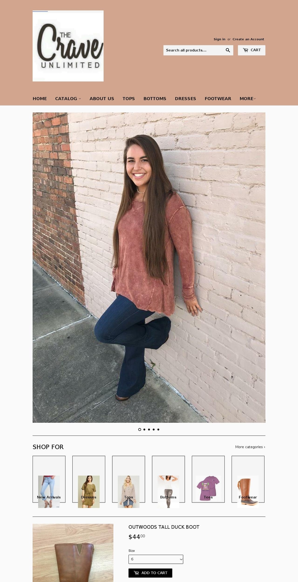 thecraveunlimited.net shopify website screenshot
